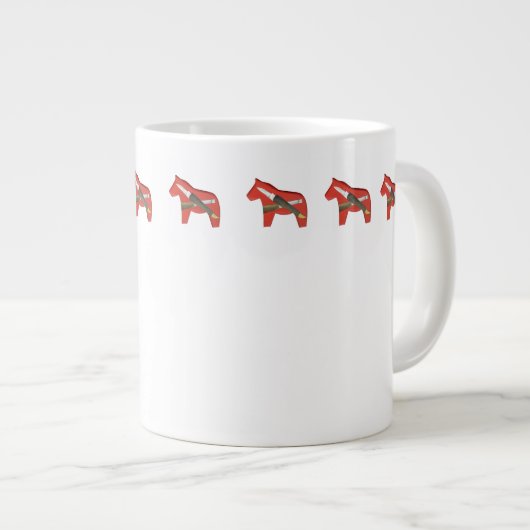 Wood Carver's Horse Bone China Cup Grote Koffiekop (Voorkant rechts)