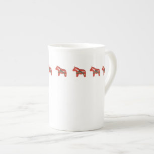 Wood Carver's Horse Bone China Cup Porselein Kop