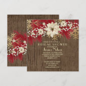 Wood Christmas Spirit Vrijgezellenfeest Kaart (Voorkant / Achterkant)