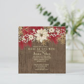 Wood Christmas Spirit Vrijgezellenfeest Kaart (Staand voorkant)