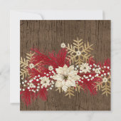 Wood Christmas Spirit Vrijgezellenfeest Kaart (Achterkant)