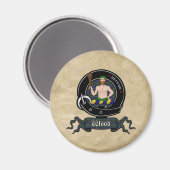 Wood Clan Badge Magnet (Voorkant / Achterkant)