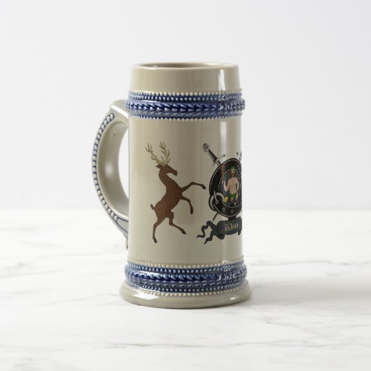 Wood Clan Badge Stein Bierpul (Voorkant links)