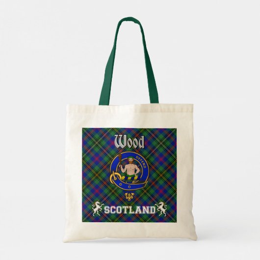 Wood Clan Badge Tartan Tas (Achterkant)