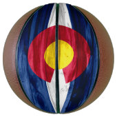 Wood Colorado basketbal (Verticaal)