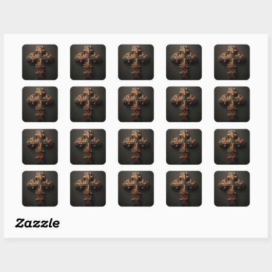 Wood Cross Stickers (Vel)