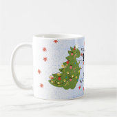 Wood Dragon Blue Koffiemok (Links)