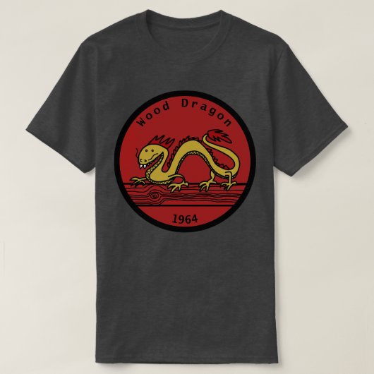 Wood Dragon Jaar van de Draak 1964 T-shirt (Design voorkant)