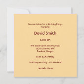 Wood Duck 50th Birthday Party Invitation Kaart (Achterkant)