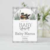 Wood Duck Baby shower Invitation Kaart (Staand voorkant)