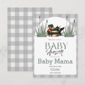 Wood Duck Baby shower Invitation Kaart (Voorkant / Achterkant)