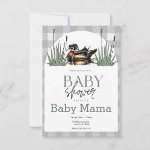 Wood Duck Baby shower Invitation Kaart