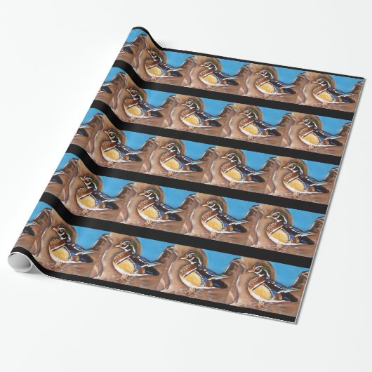 WOOD DUCK CADEAUPAPIER (Uitgerold)