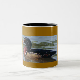 Wood Duck Coffee Cup Tweekleurige Koffiemok
