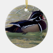Wood Duck Drake Keramisch Ornament (Voorkant)