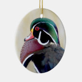 Wood Duck Drake Keramisch Ornament (Rechts)
