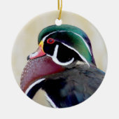 Wood Duck Drake Keramisch Ornament (Voorkant)