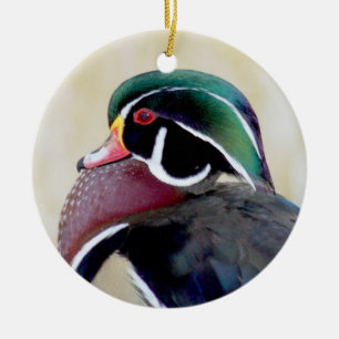 Wood Duck Drake Keramisch Ornament