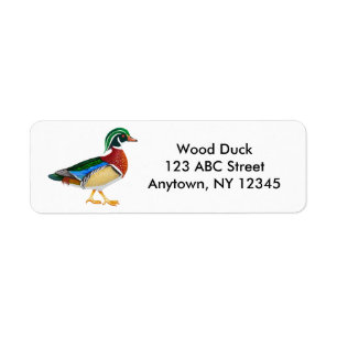 Wood Duck Drake Label