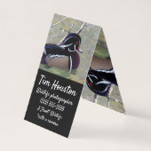 Wood Duck Drake Visitekaartje (Achterkant)