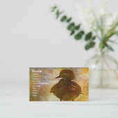 Wood Duck Hen Visitekaartje (Staand voorkant)