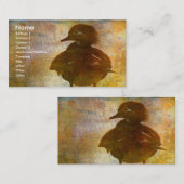 Wood Duck Hen Visitekaartje (Voorkant / Achterkant)