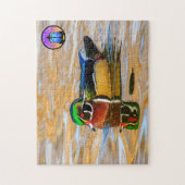 Wood Duck Jigzaag Puzzle Legpuzzel (Verticaal)