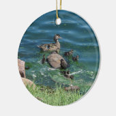 Wood Duck Keramisch Ornament (Links)