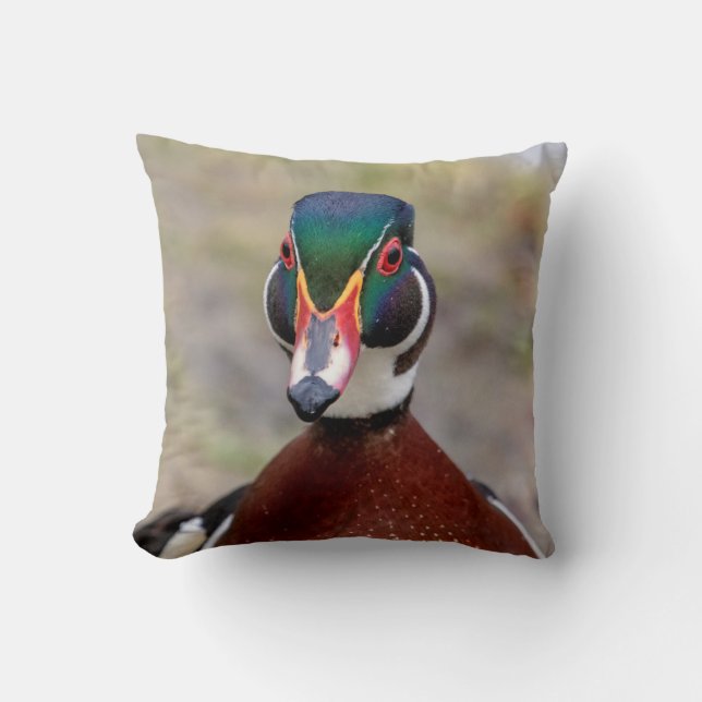 Wood Duck Kussen (Voorkant)