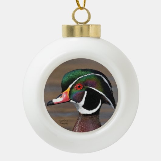 Wood Duck Metal Ornament (Voorkant)