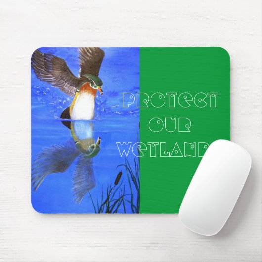 Wood Duck mousepad Muismat (Met muis)