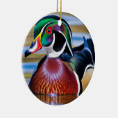 Wood Duck Ornament, Duck Hunting Keramisch Ornament (Rechts)