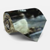 Wood Duck Pair Stropdas (Opgerold)