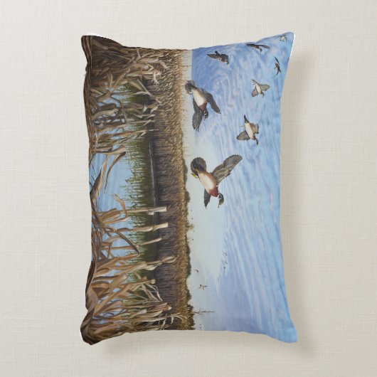 Wood Duck Pillow Accent Kussen (Voorkant(Verticaal))