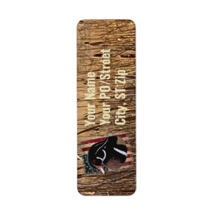 Wood Duck Return Address Labels