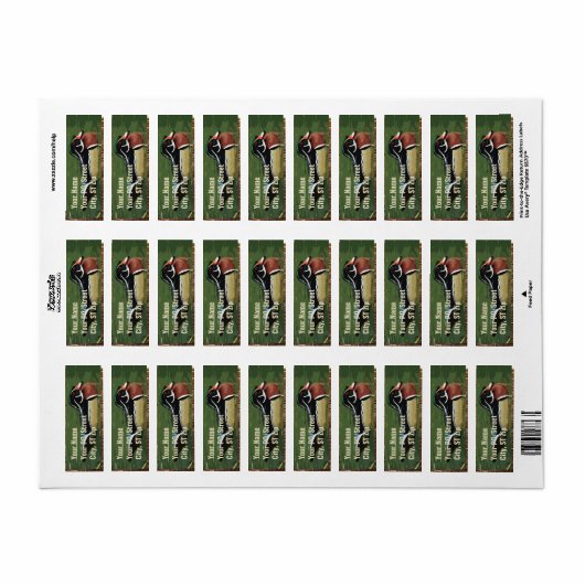 Wood Duck Return Address Labels (Full Sheet)