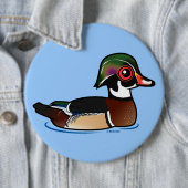 Wood Duck Ronde Button 6,0 Cm (In situ)