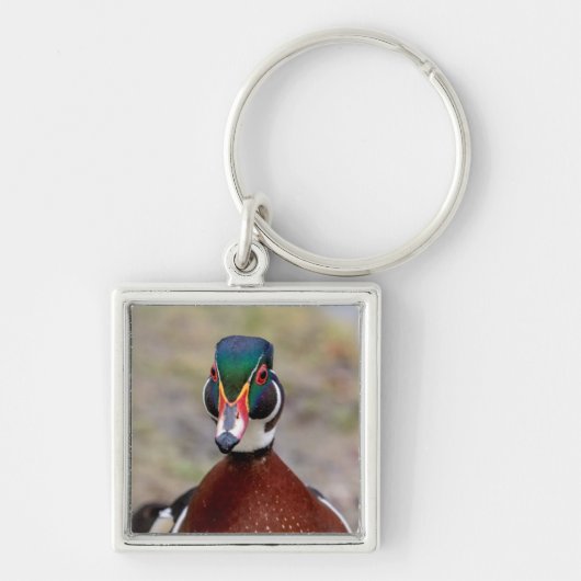 Wood Duck Sleutelhanger (Voorkant)