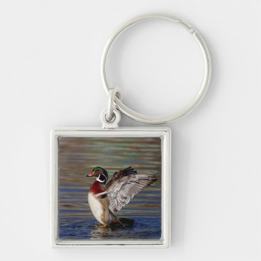 Wood Duck Sleutelhanger (Voorkant)