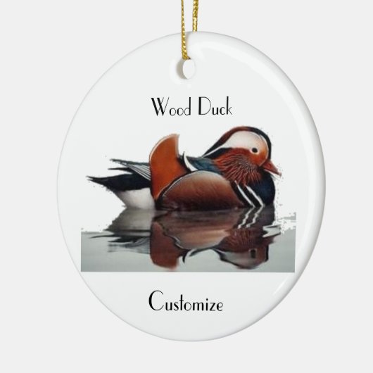 Wood Duck Thunder_Cove Keramisch Ornament (Links)