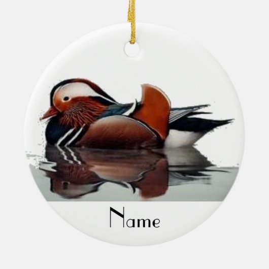 Wood Duck Thunder_Cove Keramisch Ornament (Achterkant)
