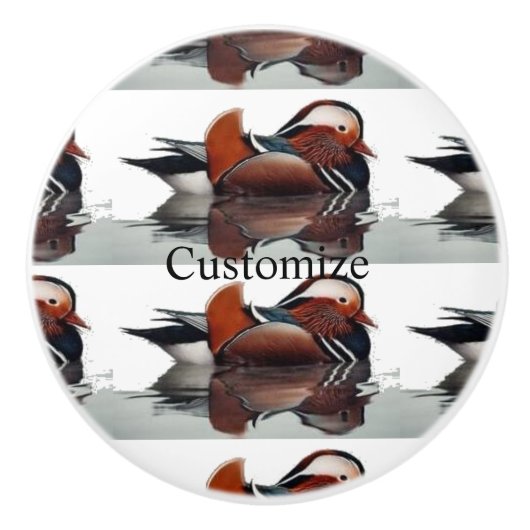 Wood Duck Thunder_Cove Keramische Knop (Voorkant)