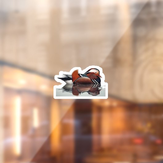 Wood Duck Thunder_Cove Raamsticker (Vel 2)