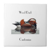 Wood Duck Thunder_Cove Tegeltje (Voorkant)