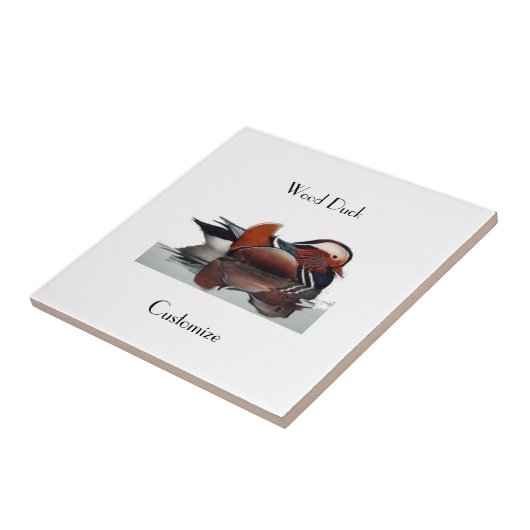 Wood Duck Thunder_Cove Tegeltje (Zijkant)