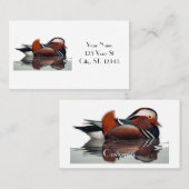 Wood Duck Thunder_Cove Visitekaartje (Voorkant / Achterkant)