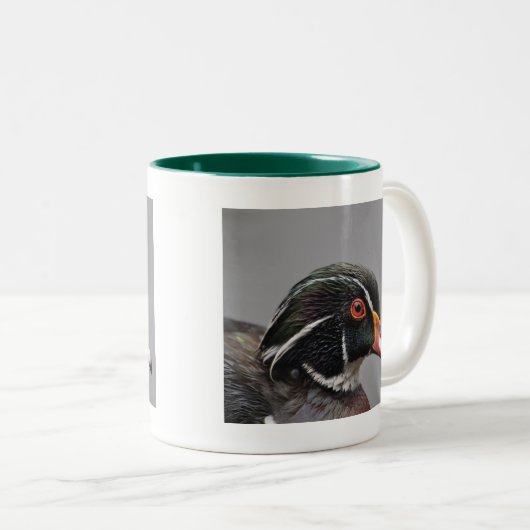 Wood Duck Two-Tone Mok Green (Voorkant rechts)