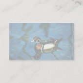 Wood Duck Visitekaartje (Achterkant)