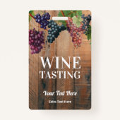 Wood en Logo van wijnstokken Badge (Voorkant)