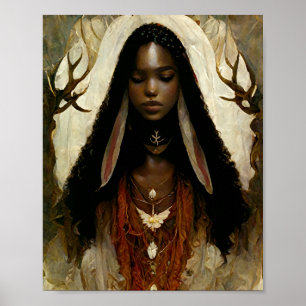 Wood Fae Fairy Fantasy Art Poster